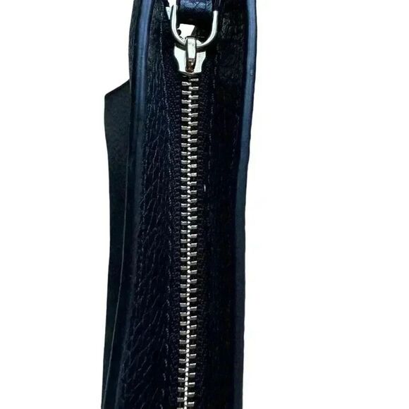 Kate Spade New York Polly Medium Pebble Leather Wristlet in Black - Picture 3 of 9